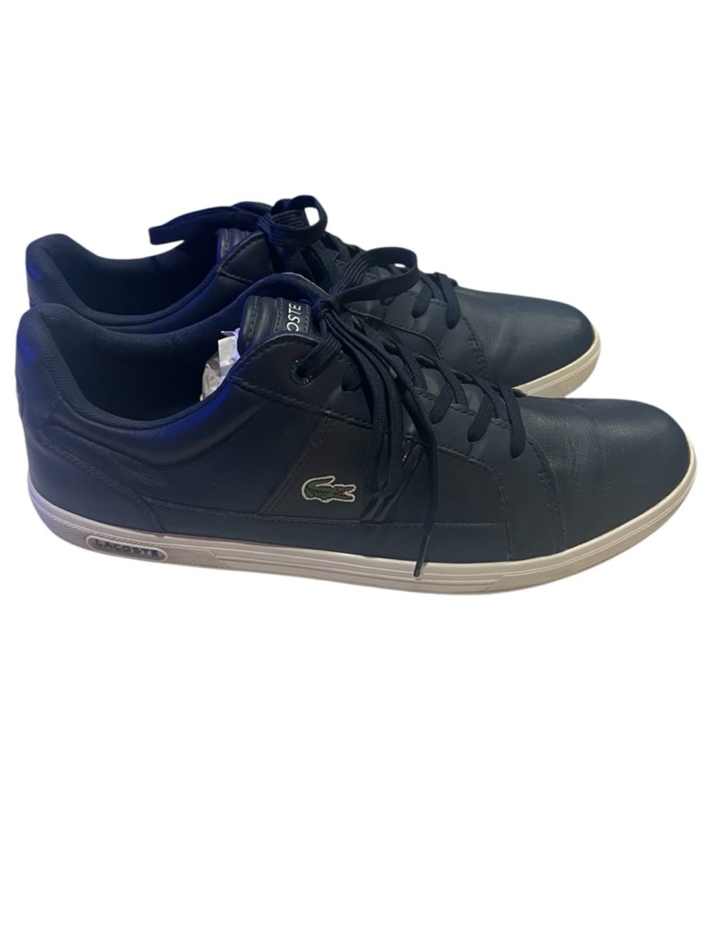 Lacoste Europa LCR BRZ Blue Leather Sneaker Shoes 13